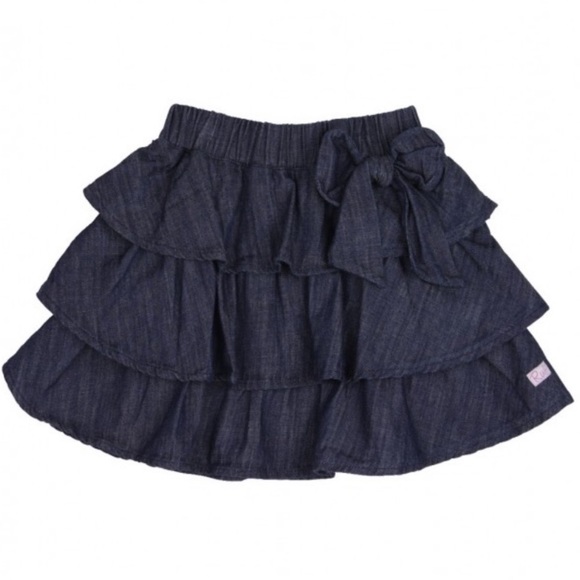 Ruffle Butts Other - Ruffle Butts • Denim Bow Skirt - 3T